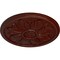 Ekena Millwork Kaya Ceiling Medallion (Fits Canopies up to 5 1/4"), 23 5/8"OD x 1 1/2"P, Brushed Mahogany CM23KABMF - alternate 3